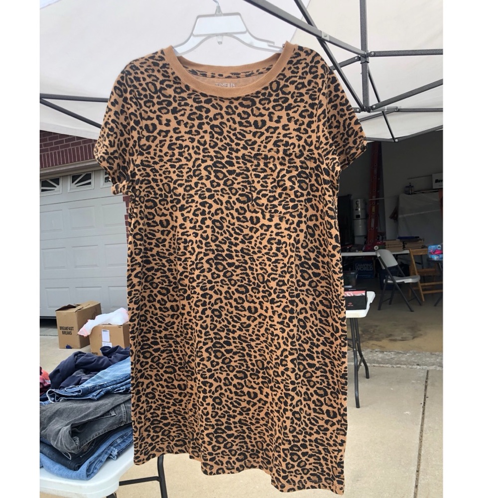 Cheetah tshirt dress
